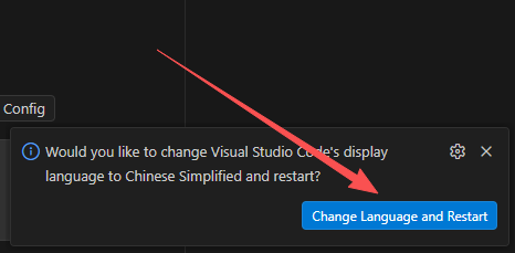 点击 Change Language and Restart